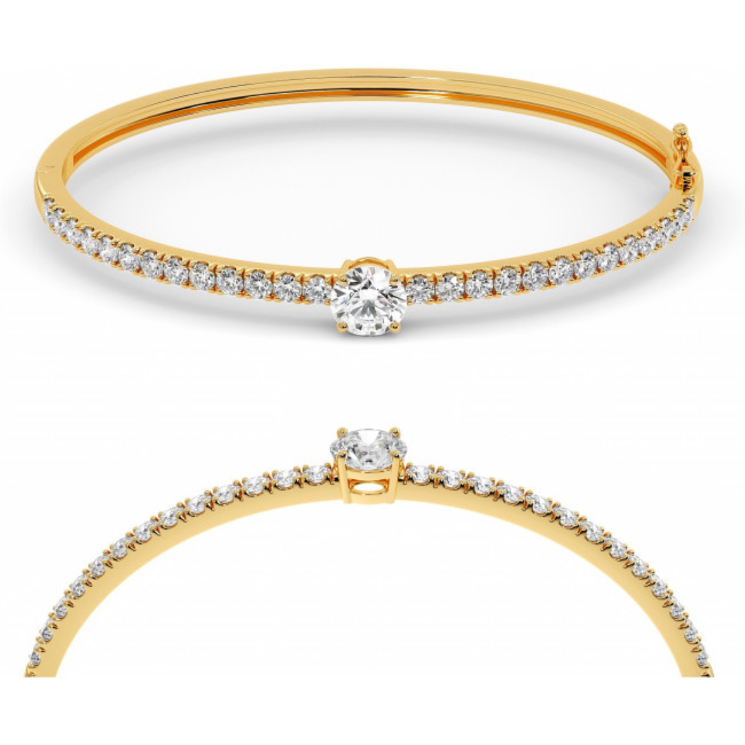 Radiant Solitaire Bangle (86)