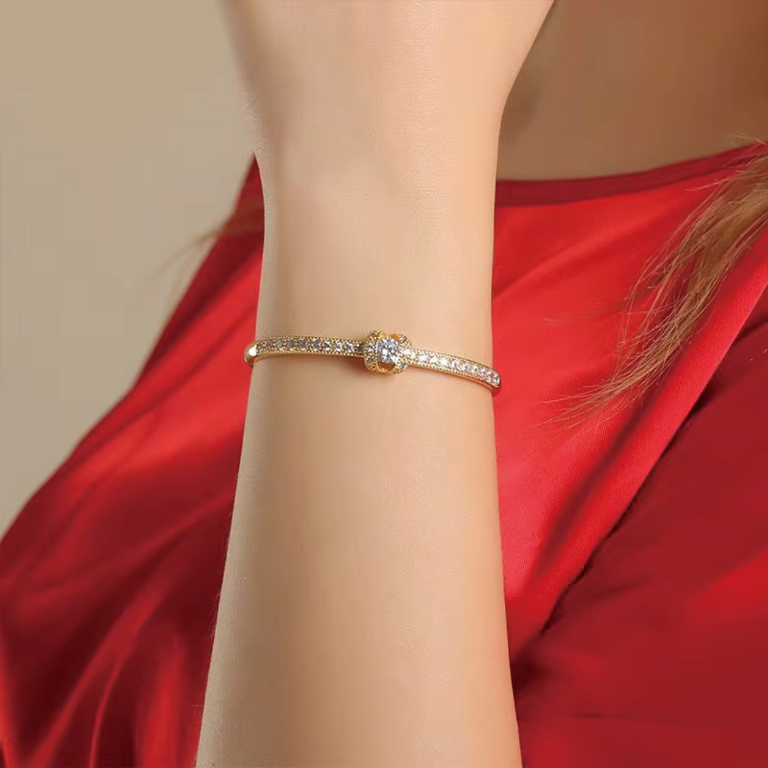 Elegant Crystal Studded Bangle