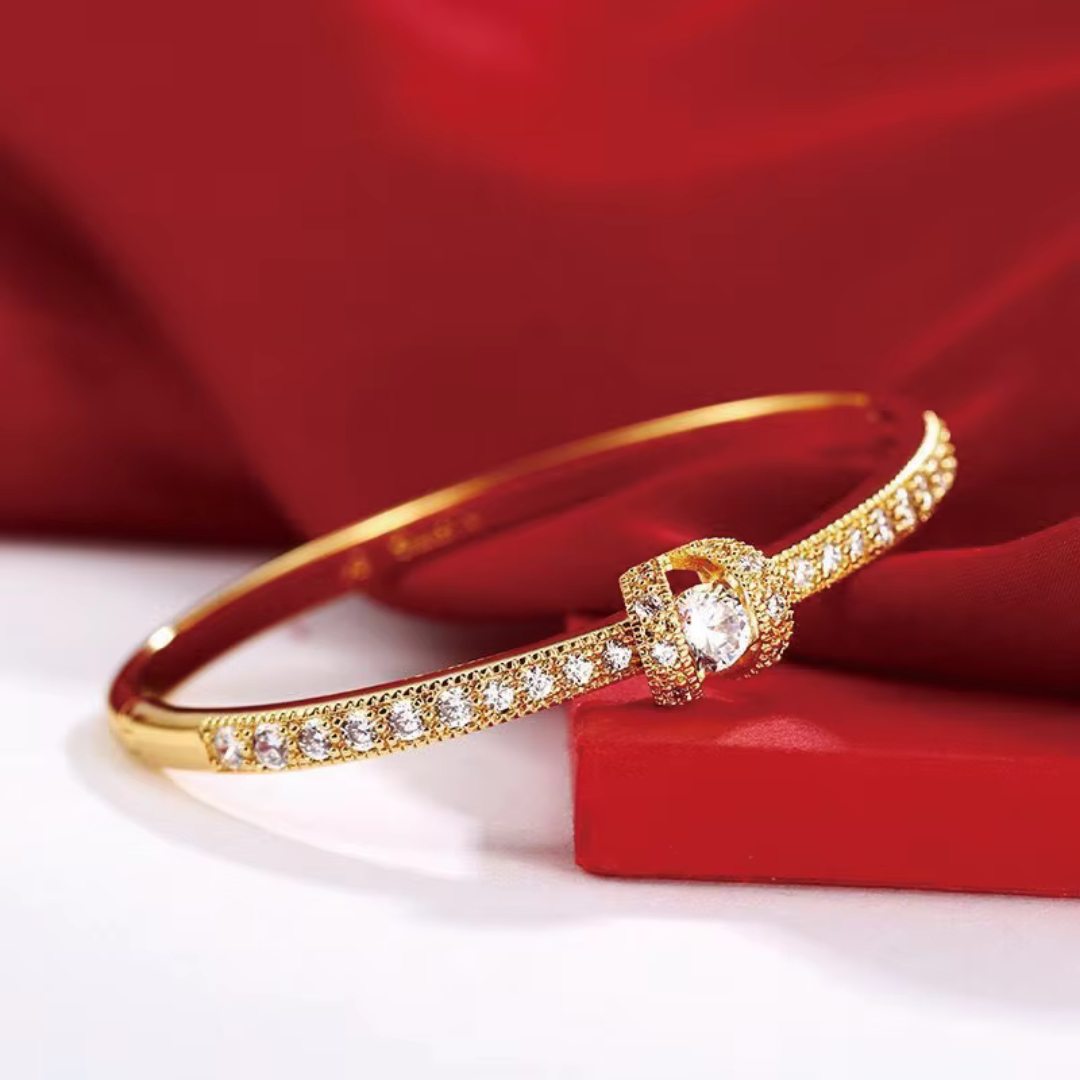 Elegant Crystal Studded Bangle