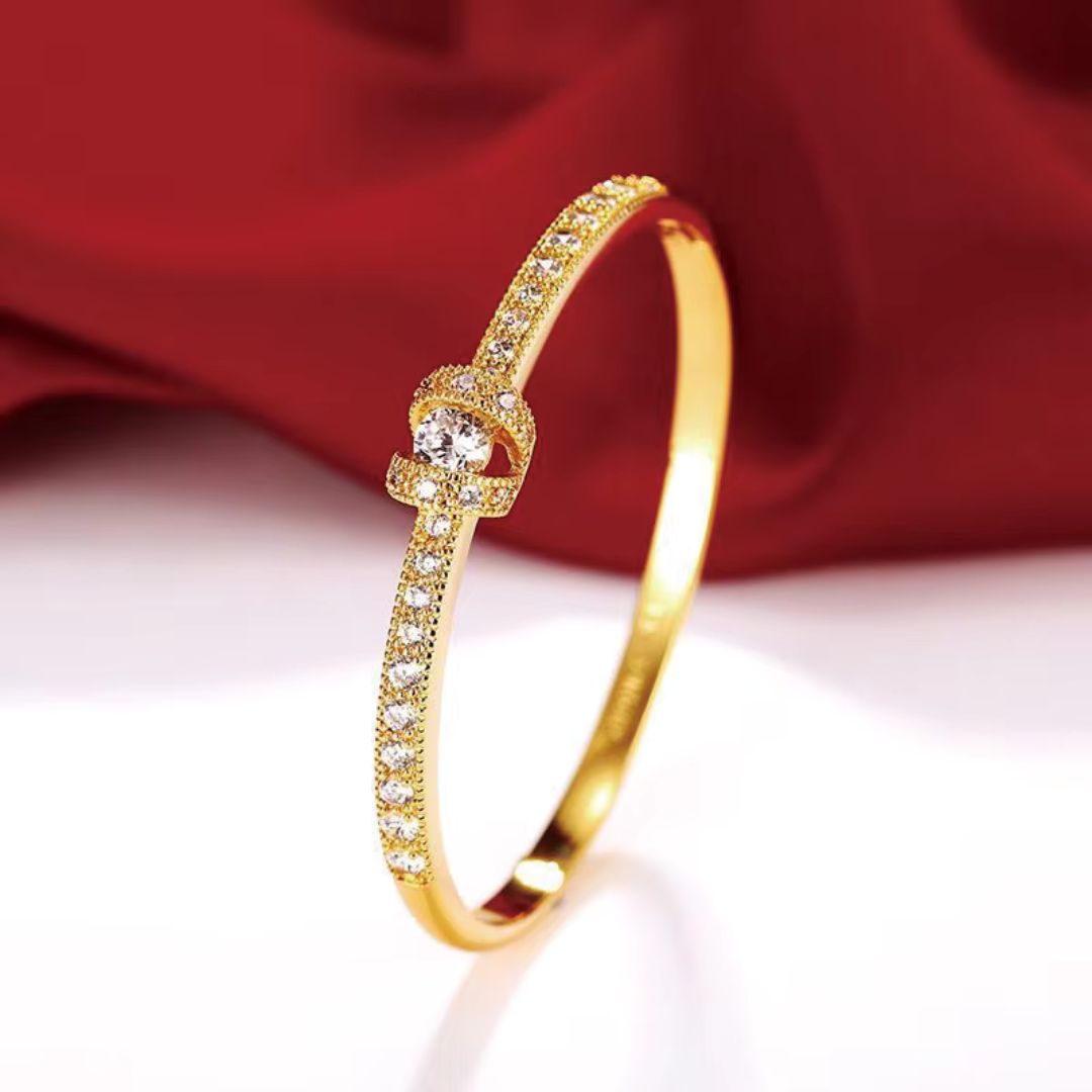 Elegant Crystal Studded Bangle