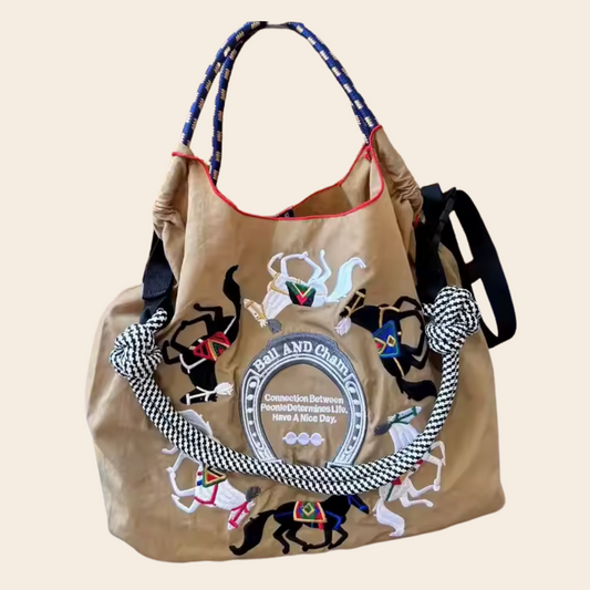 Kawaii Ball Chain Mini Eco-Friendly Canvas Shopping Bag